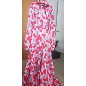 Collared long sleeve dress